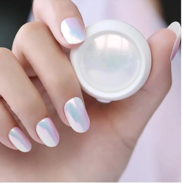 Aurora Nail Art Pigment Puder 0,5g UV Finish mit Applikator