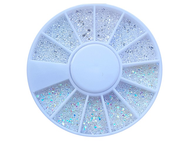 1600 Straßsteine Diamant Crystal 1,1mm V Form Klar R-168