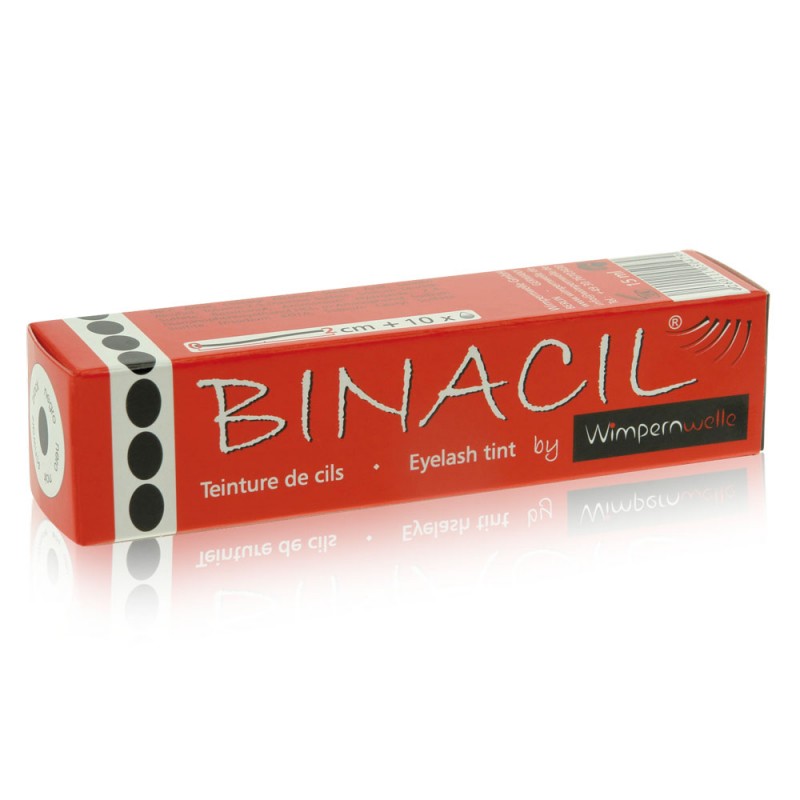 BINACIL by Wimpernwelle Wimpernfarbe Augenbrauenfarbe schwarz 15 g 11143