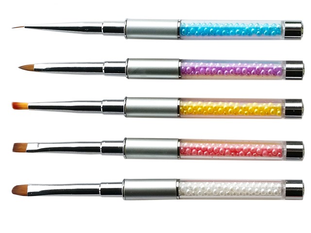 5 SET Acryl Gel Pinsel Malerei Crystal Design AGL-016