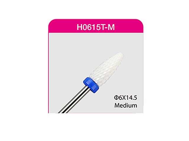 Nail Bits Keramik Bit Nagel Fräser 60 Zapfen Medium H0615T-M