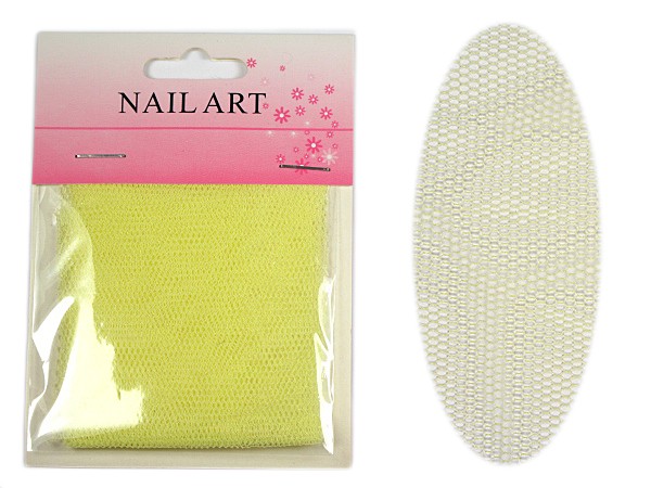 Nail Art NETZ 17cm x 20cm in GELB 37-G