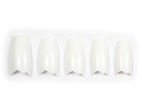 500 Design French Tips Flame Weiß ZICK ZACK NT-47