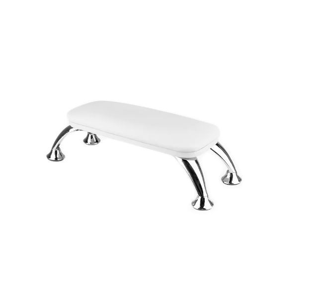 Handauflage Maniküre Nagel Armauflage Handkissen Armrest weiss-silber 132164