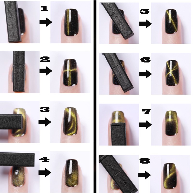 Magnet Stab 12 in 1 Design Cat Eye Effekt Magnetstift RNT-541