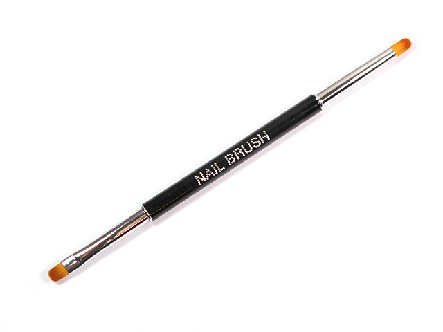 Doppel Gel gerundet und Puder Pinsel in schwarz RAB-08