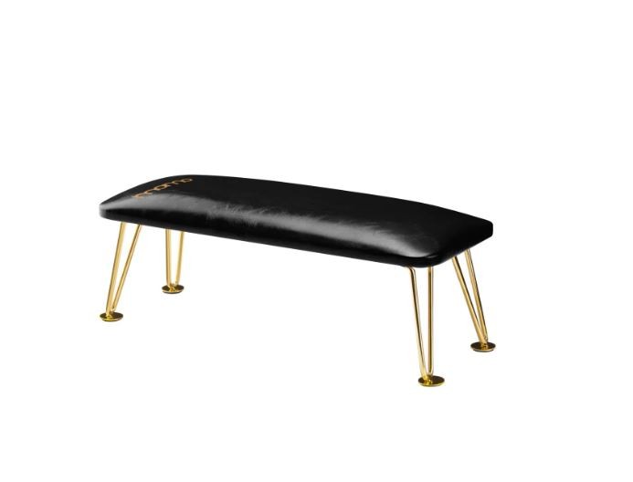 Handauflage Maniküre Nagel Armauflage Handkissen Armrest schwarz-gold 141217