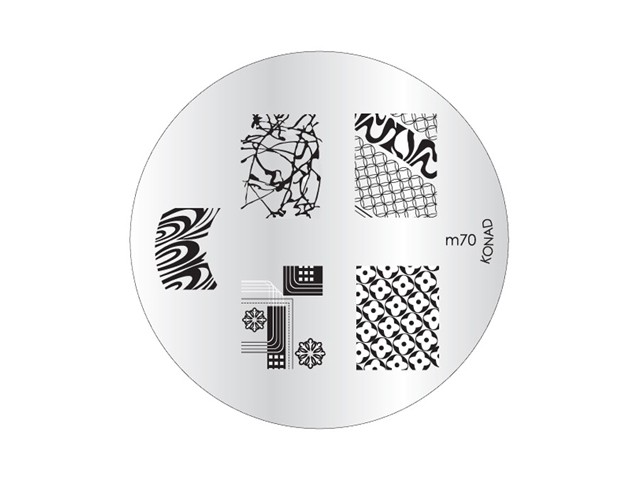 KONAD Stamping Schablone Original für Stamping Lack Nr. M70