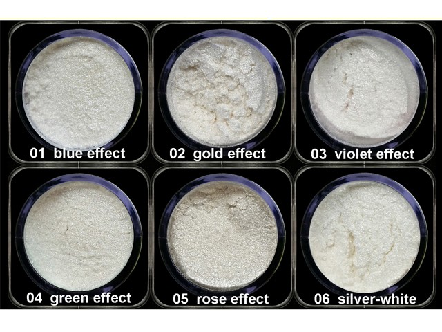 6er Set Chrom Pigment Micro Mirror Spiegeleffekt Puder AGP-135