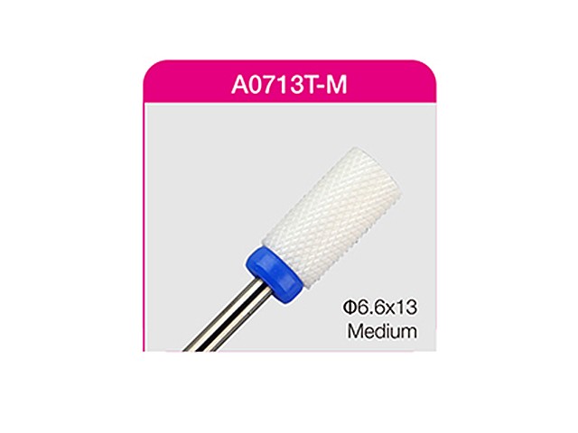 Nail Bits Keramik Bit Nagel Fräser 60 Zylinder Medium A0713T-M