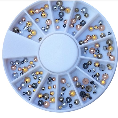 120 Runde Crystal Steine 6 Größen in 4 Farben Crystal SW-218