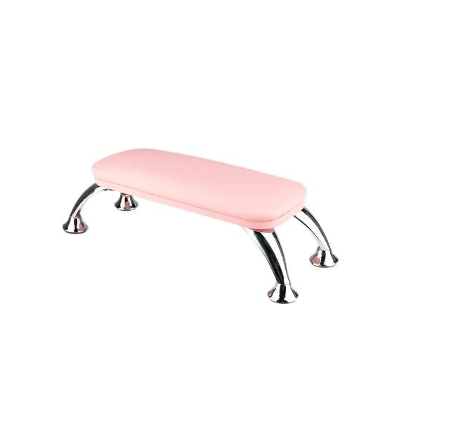 Handauflage Maniküre Nagel Armauflage Handkissen Armrest rosa-silber 132166