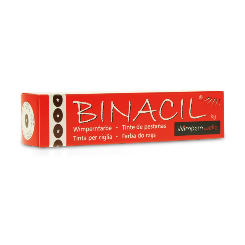 BINACIL by Wimpernwelle Wimpernfarbe Augenbrauenfarbe natur braun 15g 11218