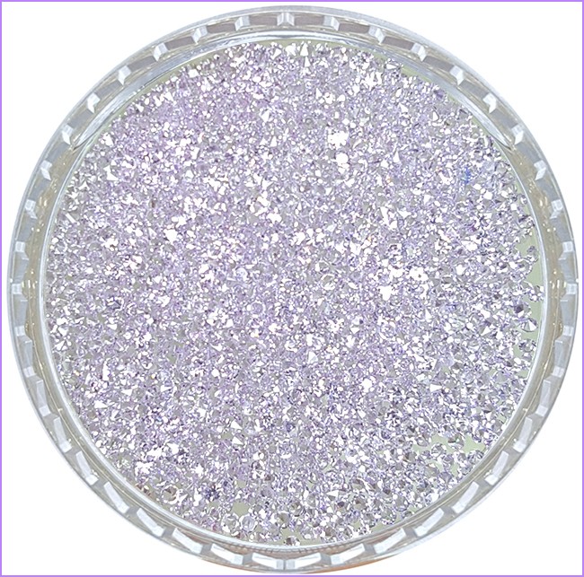 700 Straßsteine Diamant Crystal 1,1mm V Form Violett R-285