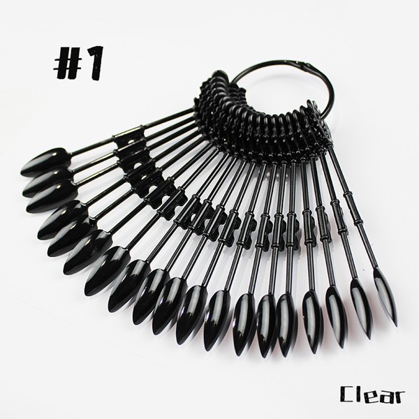 24 TIPs Display Präsentation Sticks mit Ring in black RNT-623B