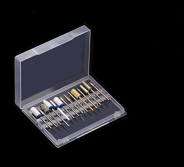 Bitsständer Fräser für 48 Aufsätze Aufbewahrung Box klar RNT-515