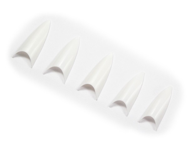 500 Design French Tips STILETTO in weiss NT-45