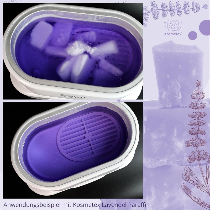 Paraffin Set Starpil Kit Paraffinerwärmer mit 6x Paraffin und Kosmetik