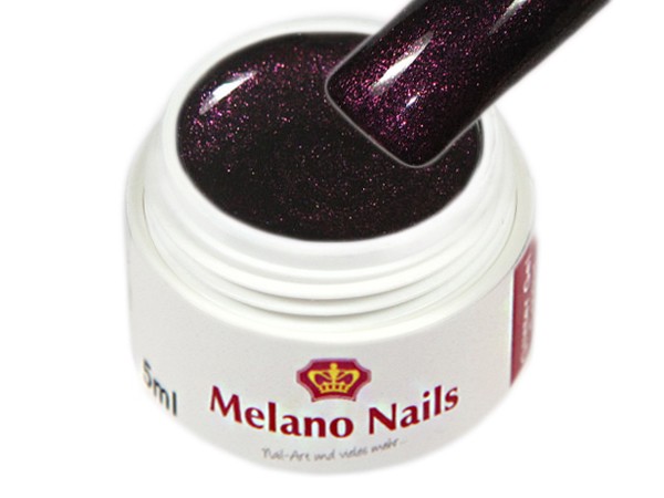 Glitter UV Gel Made in Germany 5ml Black Star Magic Aubergine
