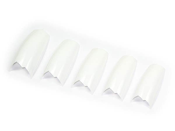 500 Design French Tips Flame Weiß ZICK ZACK NT-47