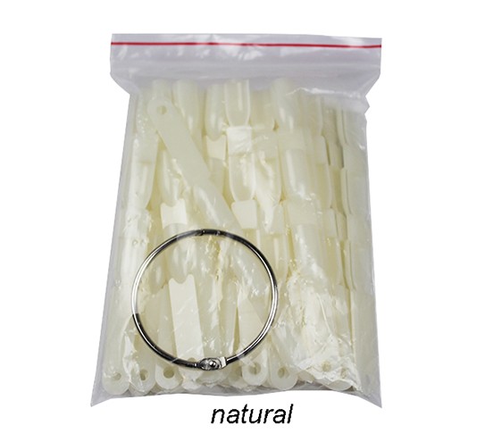 50 TIPs Display Präsentation Sticks in Natur mit Ring RNT-418