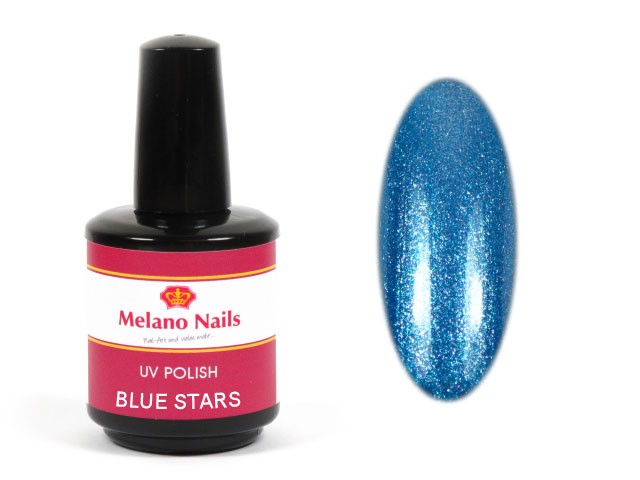 UV Polish Gel UV LED Nagellack Gellack Soak Off 15 ml Blue Stars