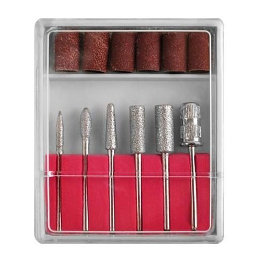 Nagel Fräser Aufsätze Bits mit Schleifbänder SET 8944