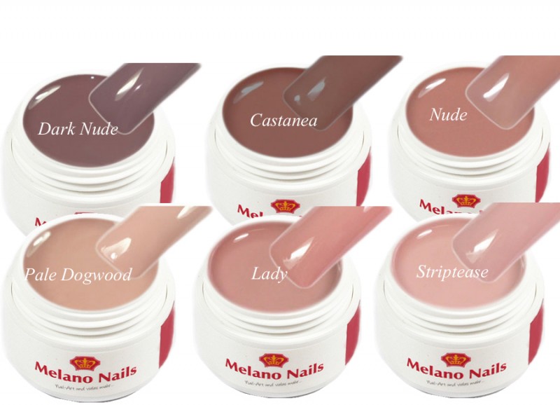 Serie Nude 6er Set je 5ml UV Gel Made in Germany Set-37