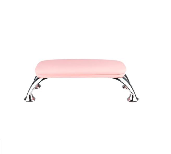 Handauflage Maniküre Nagel Armauflage Handkissen Armrest rosa-silber 132166