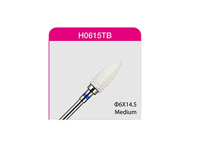 Nail Bits Keramik Bit Nagel Fräser 60 Zapfen Medium H0615TB