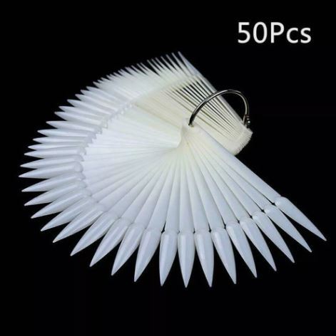 Stiletto 50 TIPs Display Präsentation Sticks Natur mit Ring natur 144341
