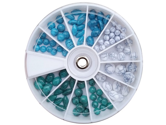 110 Ovale, Runde,Ellipse Straßsteine ,Grün, Blau, Weiss CJ-52