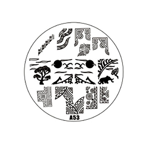 Stamping Nailart Schablone für Stamping Lack Nr. STL-A53
