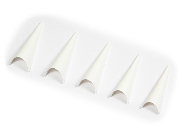 500 French Tips STILETTO in Weiß französische Form RNTIP-63-W