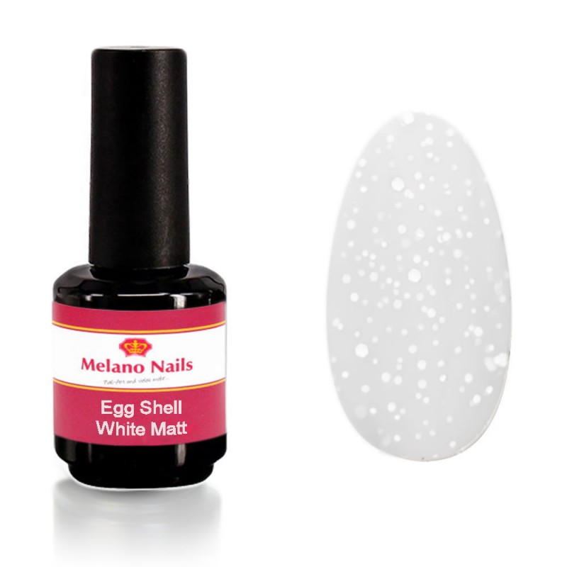 Egg Shell Finish Gel Longlife UV Lack Nail Art Gel 12ml White Matt C773