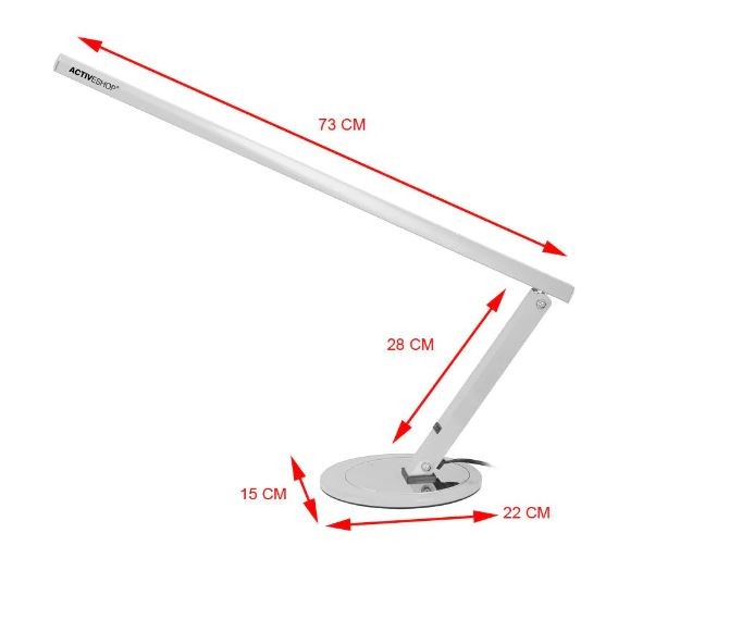 Nail Tischlampe Arbeitsplatz Leuchte Arbeitsplatzleuchte 20W alu