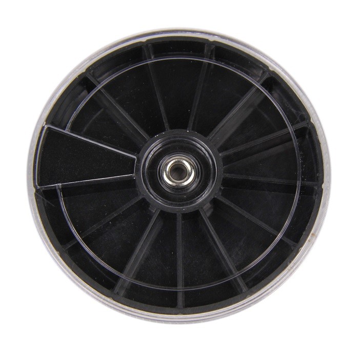 1 x LEERES RONDELL mit 12 Fächer in Farbe schwarz PB-23