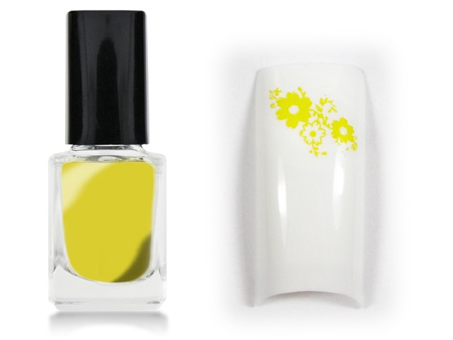 Stamping Lack 12ml Stempellack für KONAD Nail in Sun Yellow