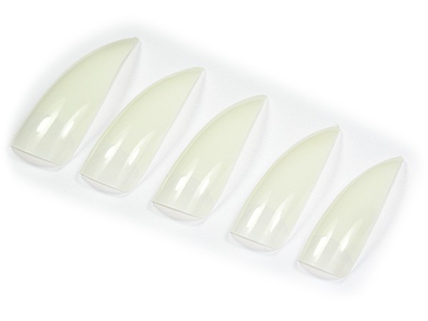 500 Design Tips STILETTO in NATUR mit Klebefläche NT-80