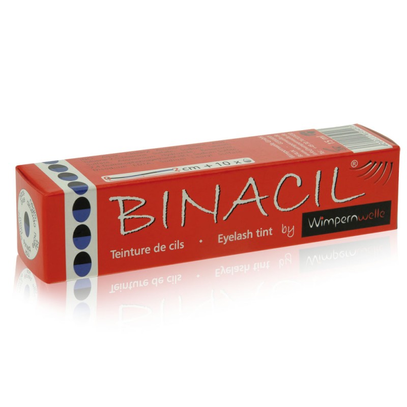 BINACIL by Wimpernwelle Wimpernfarbe Augenbrauenfarbe blau-schwarz 15 g 11142