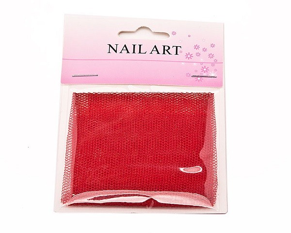 Nail Art NETZ 17cm x 20cm in ROT 37-R