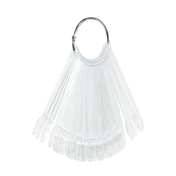 50 TIPs Display Präsentation Sticks Clear mit Ring transparent rund 148520