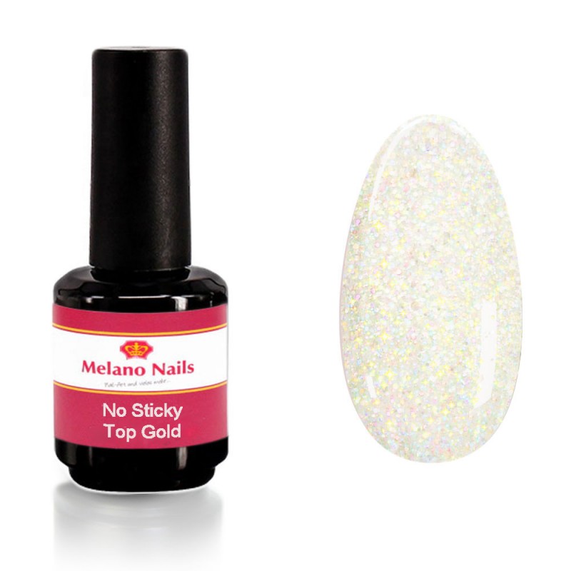 UV Polish Finish No Sticky UV High Gloss Gel 12ml Top Gold C745