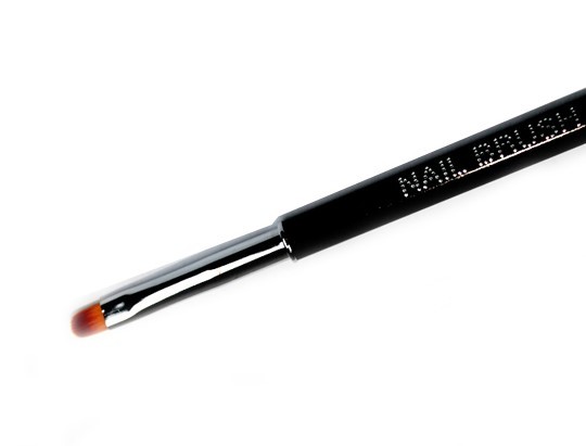 Doppel Gel gerundet und Puder Pinsel in schwarz RAB-08