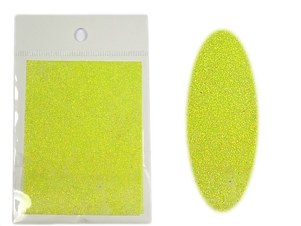 Nail Art Farbstoff NEUHEIT Glitter Stoff in GELB ST-3