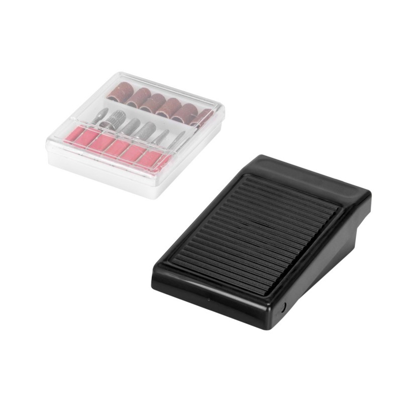 Fräser Maniküre Nail Drill Schleifer Gerät mit Bits Zubehör J202 weiss 65W