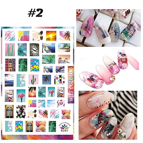 Nail Art STICKER selbstklebende Aufkleber Foto Bild Motiv R201
