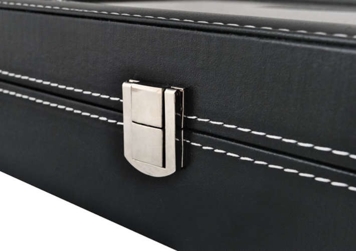 Uhrenbox für 10 Uhren Organizer Uhrenkasten Uhrenschatulle Uhrentruhe 1369