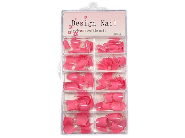 100 TIPS Künstliche Smile KURZ FRENCH ROSA RNTIP-020-04