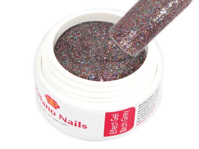 Glitter UV Gel Made in Germany 5ml Effect Birch Grey